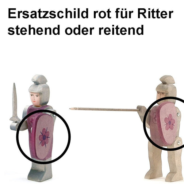 Ostheimer 27612 Ersatz Schild Ritterschild rot für Ritter