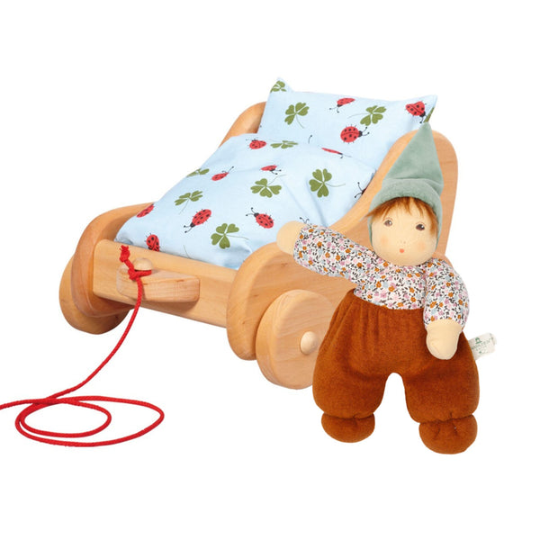 Babygeschenke Set "Geschenkset-Ziehwagen-Puppe"