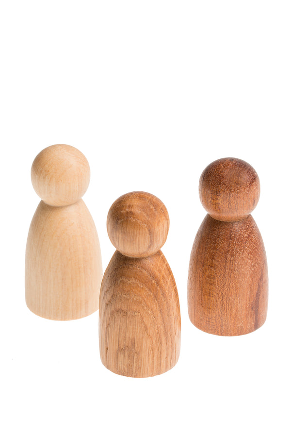 Grapat 17-169 Drei Nins Spielfiguren, aus 3 Holzarten