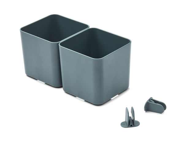 Liewood 15755-7130 Aufbewahrungsbox 2er-Pack blau "Jamal Storage System"