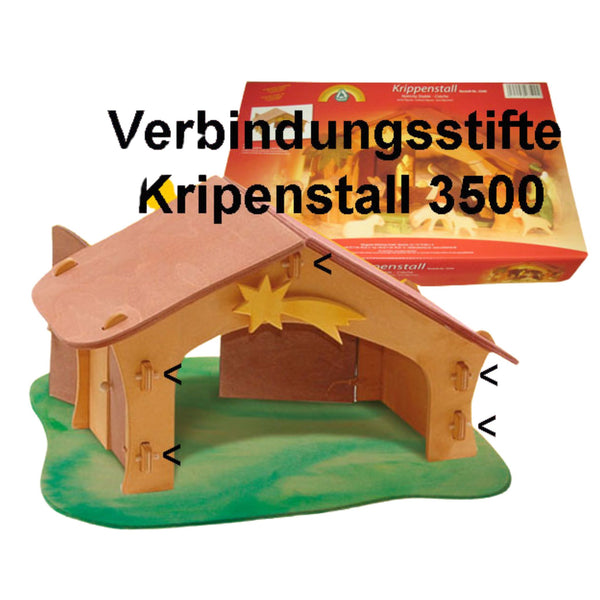 Ostheimer 35013 Verbindungsstifte 12 Stück für Krippenstall 3500