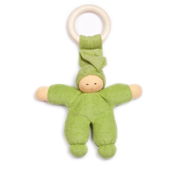 Nanchen 101437 Puppe m. Beißring Pimpel mit Ring in grün