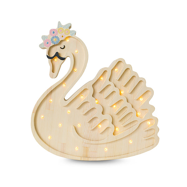 Little Lights LL050-000 Schwan Lampe natur